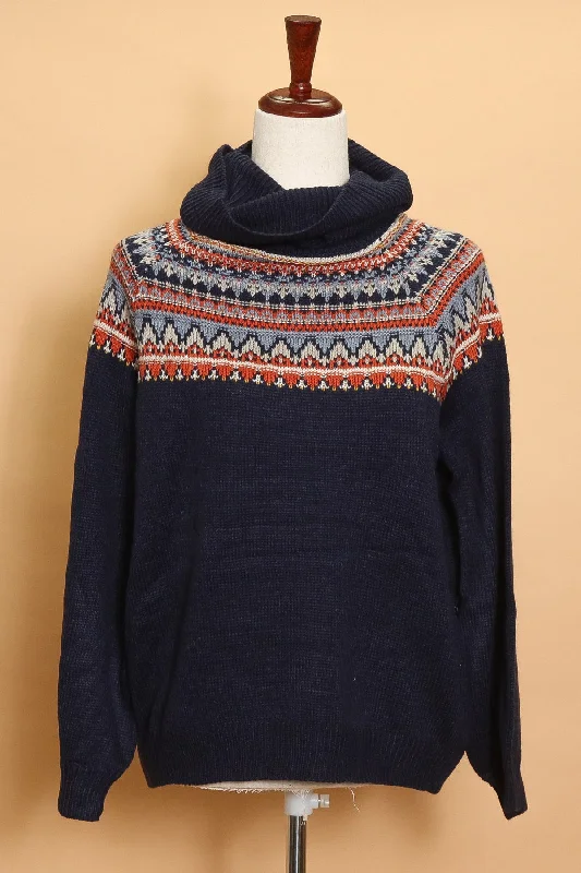 Navy Fair Isle Sweater (5pc)