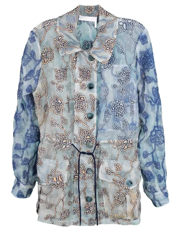 Organza Embroidered Jacket