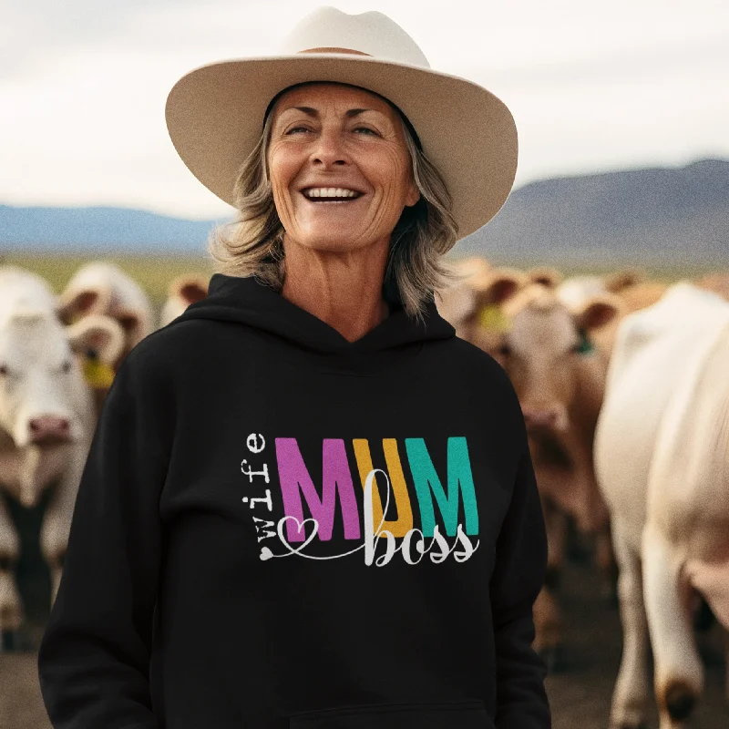 Wife Mum Boss Hoodie