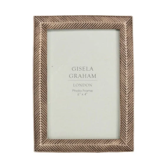 Rose Gold Herringbone Resin Picture Frame